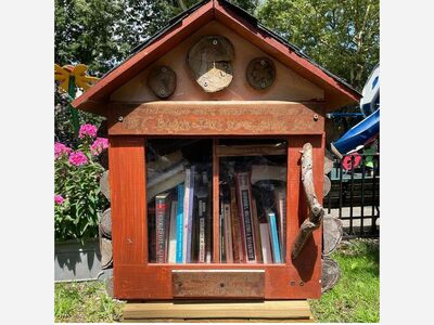 Canje de libros en Van Vorst Park 