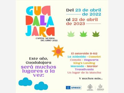 ¿SABÍAS QUÉ...?  EN 2022 GUADALAJARA (MEXICO) ES LA CAPITAL MUNDIAL DEL LIBRO