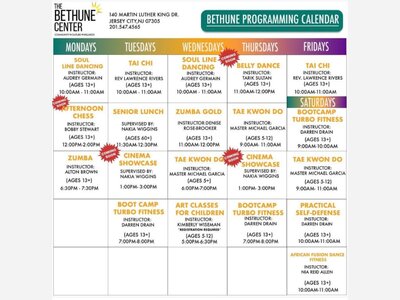 CARTELERA DE ACTIVIDADES DEL BETHUNE CENTER